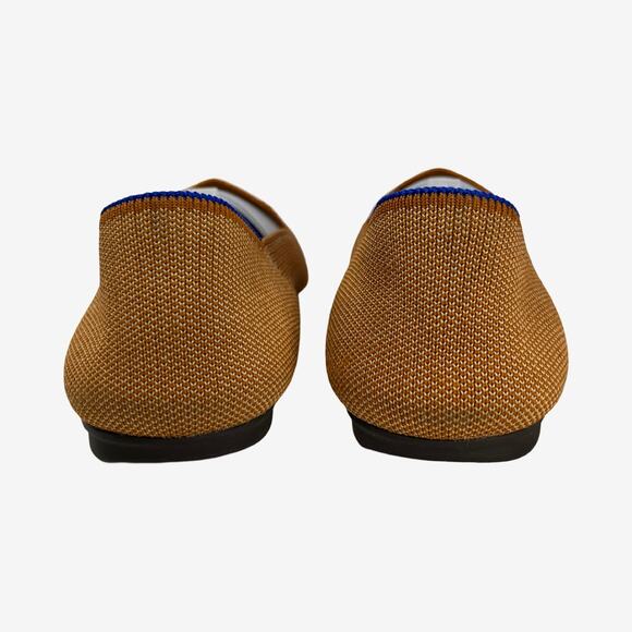 Rothy’s The Loafer Camel Brown Knit Flats Size 8 Sustainable Slip On Shoes - Picture 7 of 11